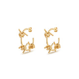 Mini Three Barb Earrings