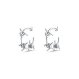 Mini Three Barb Earrings