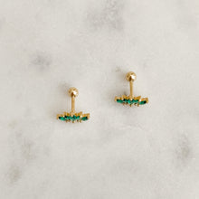 Load image into Gallery viewer, Gold Tiara Studs
