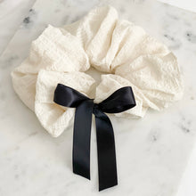 Load image into Gallery viewer, Cream Bow Scrunchie
