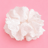 White Layer Scrunchie