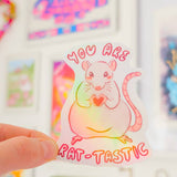 Rat-tastic Holo Sticker