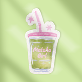 Matcha Girl Sticker