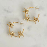 Mini Three Barb Earrings