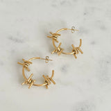 Mini Three Barb Earrings