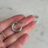 Silver hoops