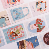 Junk Journal Girl A6 illustrated Postcard