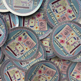 Junk Journal Obsessed Sparkly Vinyl Sticker