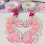 Magnetic Love Worms Keychains