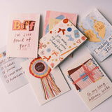 To my Long Distance Bestie illustrated Greetings Card