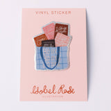 Classic Books Tote Sparkle Vinyl Sticker