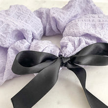 Load image into Gallery viewer, Lilac Bow Scrunchie
