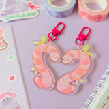 Magnetic Love Worms Keychains