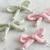 Knit Bow Clip