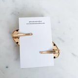 Gold Heart Hair Clips