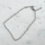 Silver link necklace