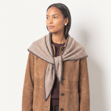 Triangle Heavyweight Scarf in Beige/Brown
