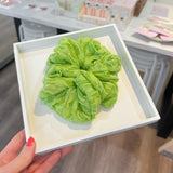 SALE - Bright Green / Sparkle Scrunchie