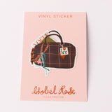 Holographic Gingham Handbag Vinyl Sticker