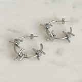 Mini Three Barb Earrings