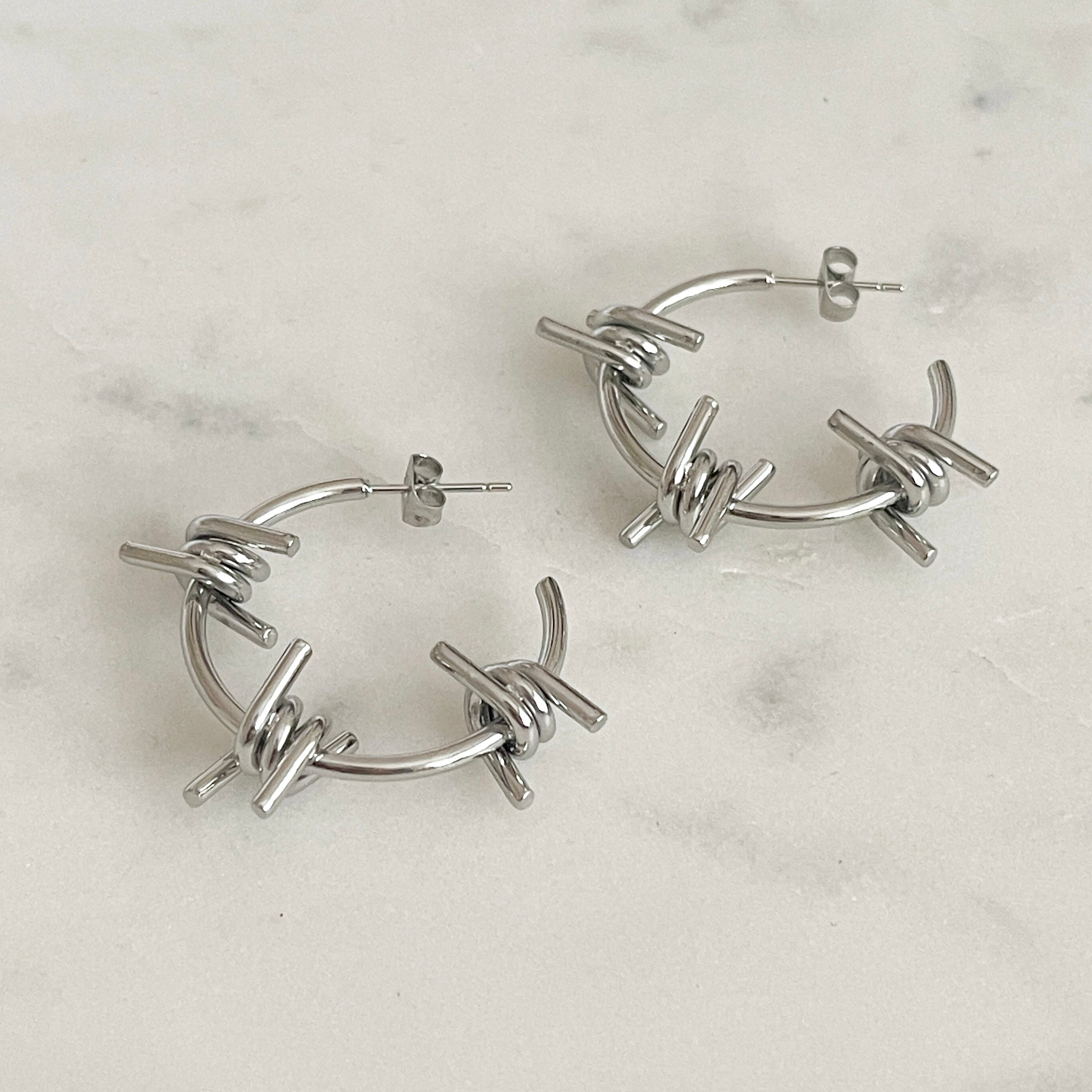 Mini Three Barb Earrings