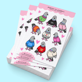 Pigeons In Jumpers Sticker Sheet