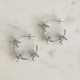 Mini Three Barb Earrings