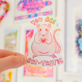 Rat-tastic Holo Sticker