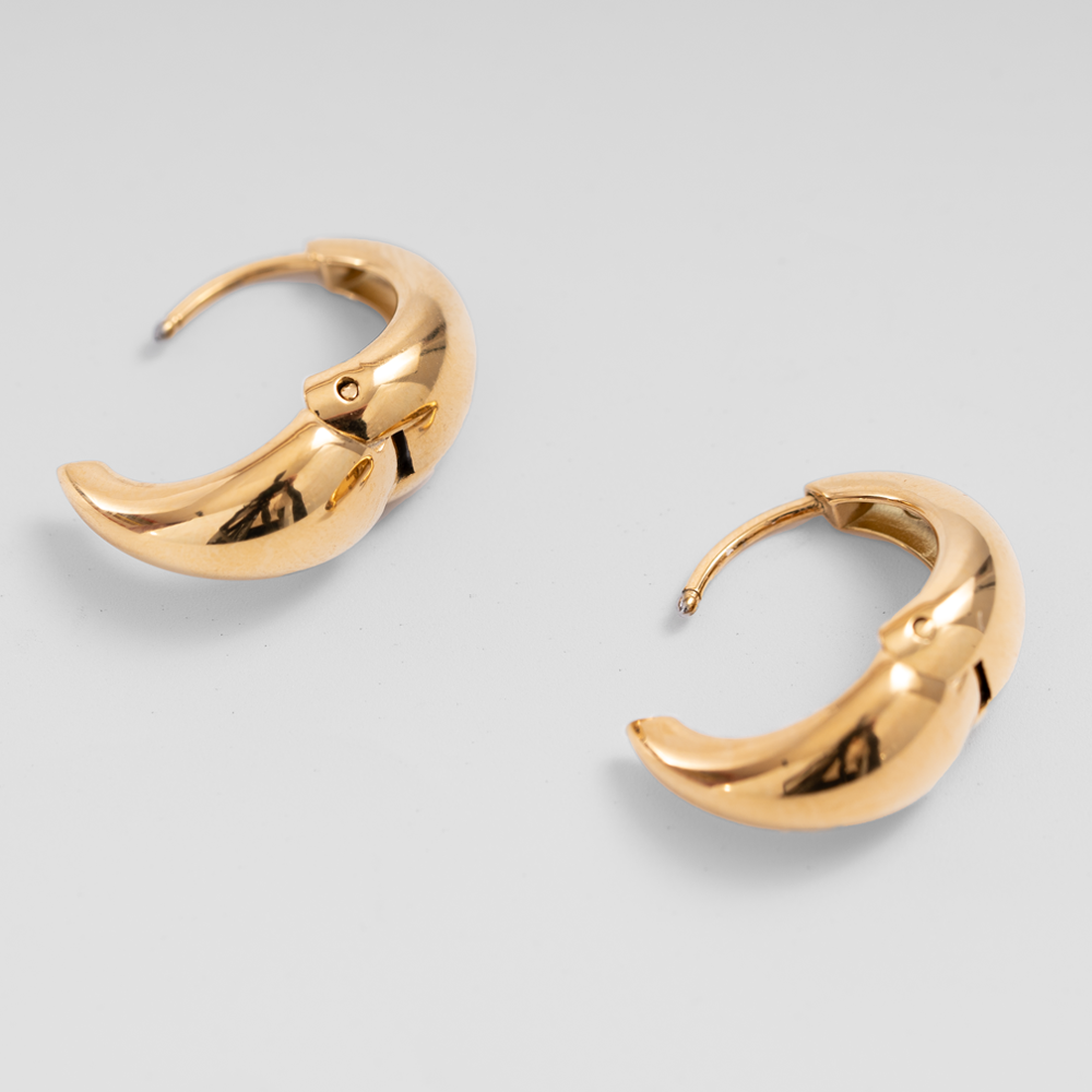 Gold Chunky Earrings at Break Out Jewellery 