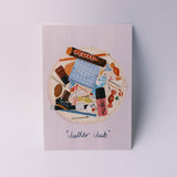 Clutter Club A6 Illustrated Postcard