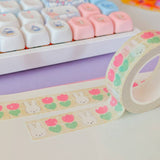 Bunny Tulips Washi Tape