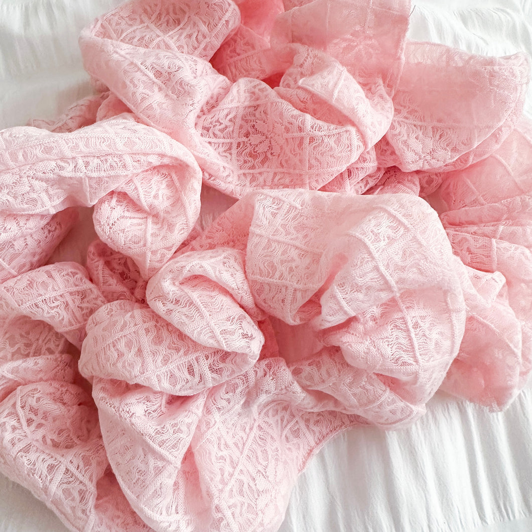 Pink Wave Scrunchie