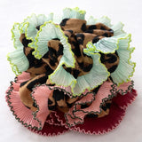 Leopard Ruffle Scrunchie Bundle