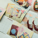 2027 A4 Illustrated Wall Calendar