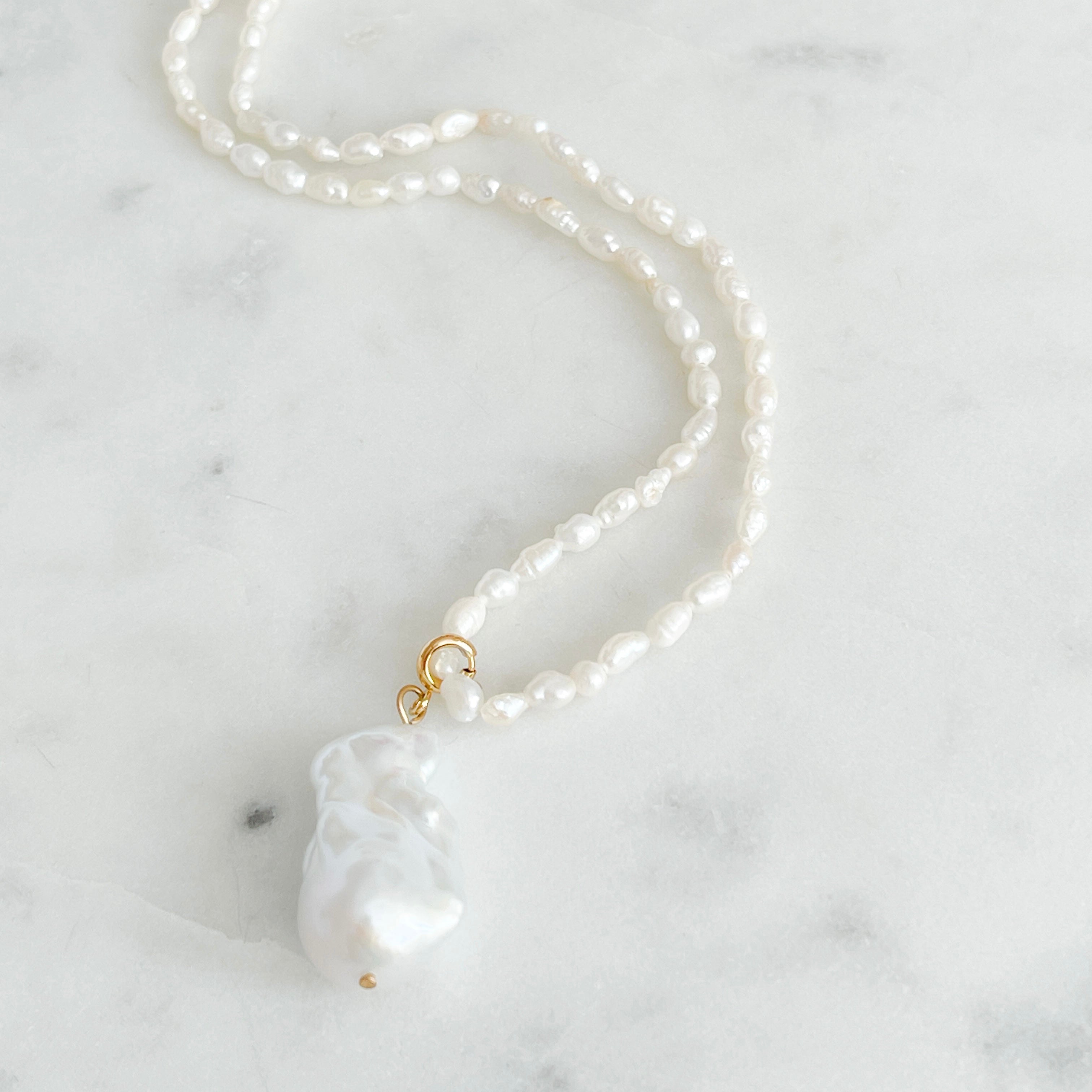 Mikimoto MAYU pearl ball chain necklace (silver) Classic Akoya 