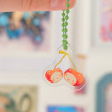 Cherry Cats Small Acrylic Charm