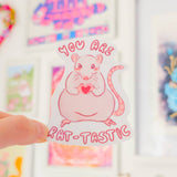 Rat-tastic Holo Sticker