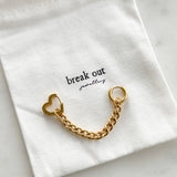 Glenn Gold Heart Earring