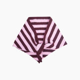 Striped Triangle Heavyweight Scarf in Berry/Pink