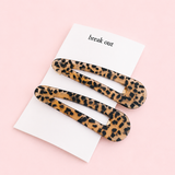 Leopard Snap Clips