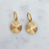 Round Sunburst Earrings