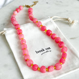 Pink Bead Necklace