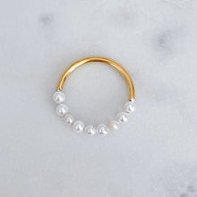 Load image into Gallery viewer, 1/2 Pearl Ring
