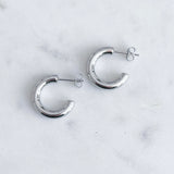 Silver hoops