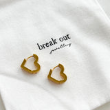 Talia Gold Heart Earrings