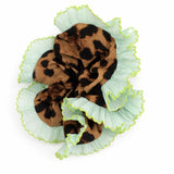 Green Leopard Scrunchie