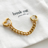 Glenn Gold Heart Earring