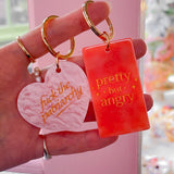 Slogan Keyrings