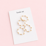 Elena Pearl Rings