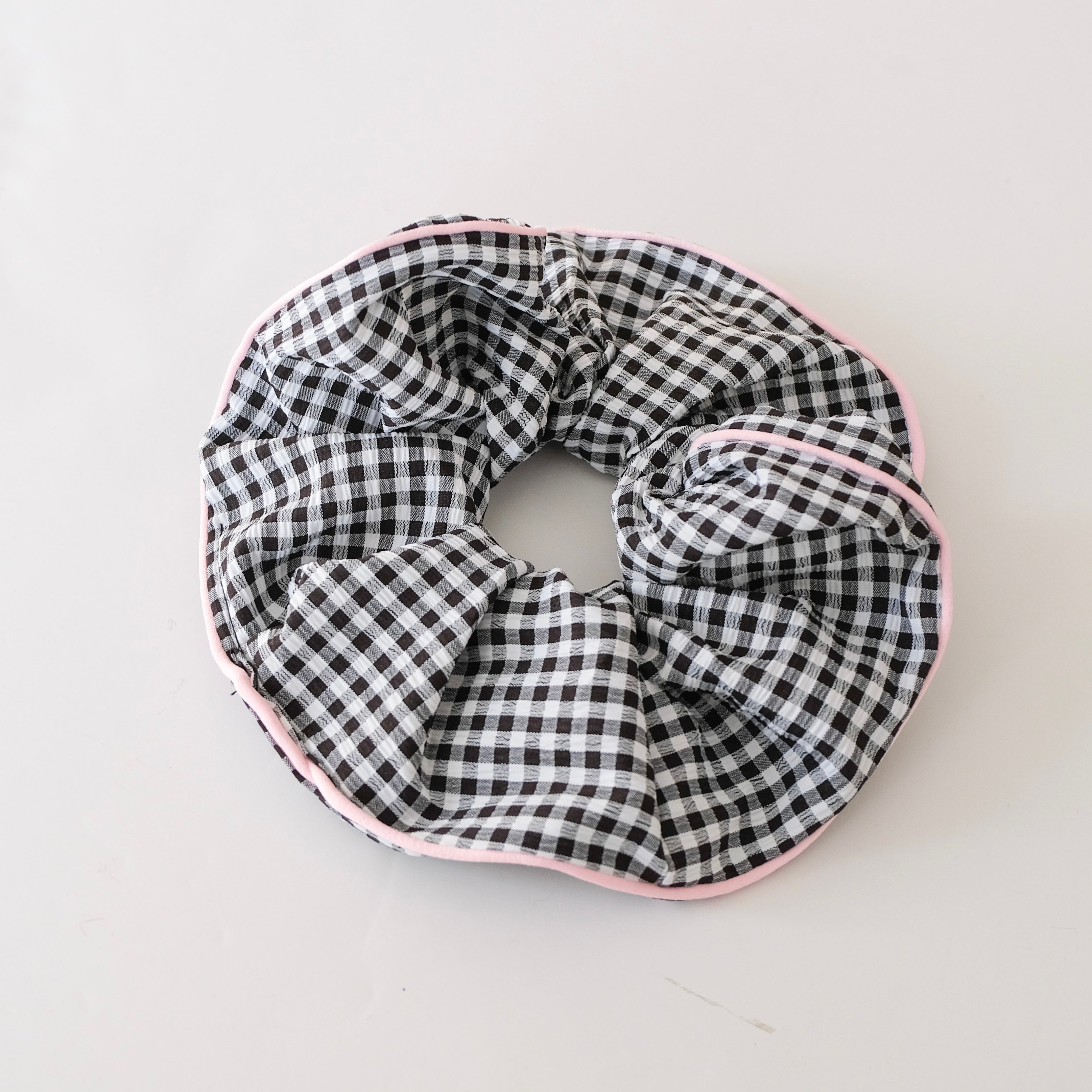 Pink Trim Scrunchie